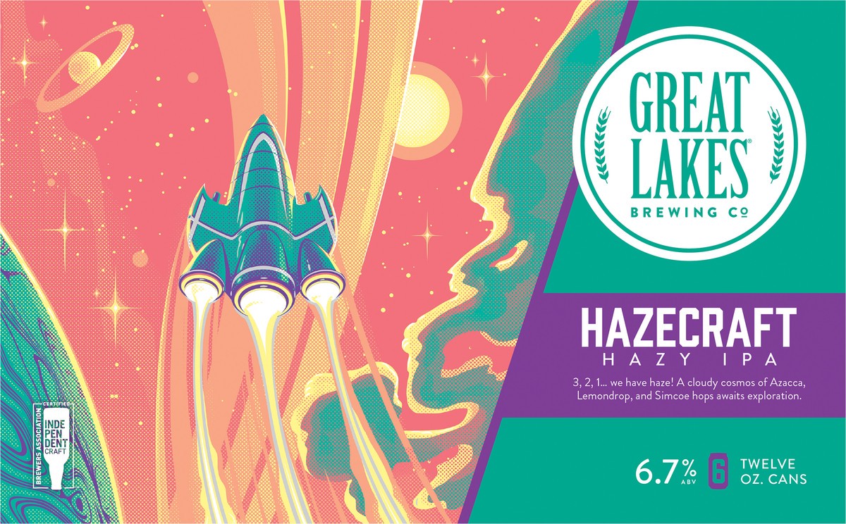 slide 3 of 5, Great Lakes Brewing Co. Great Lakes Hazecraft Hazy IPA 6 pack 12oz cans, 1 ct