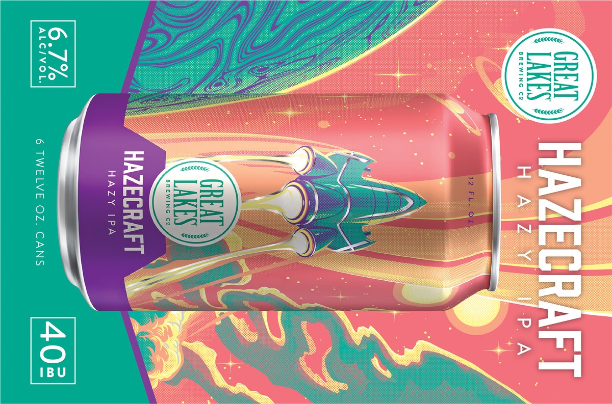 slide 5 of 5, Great Lakes Brewing Co. Great Lakes Hazecraft Hazy IPA 6 pack 12oz cans, 1 ct