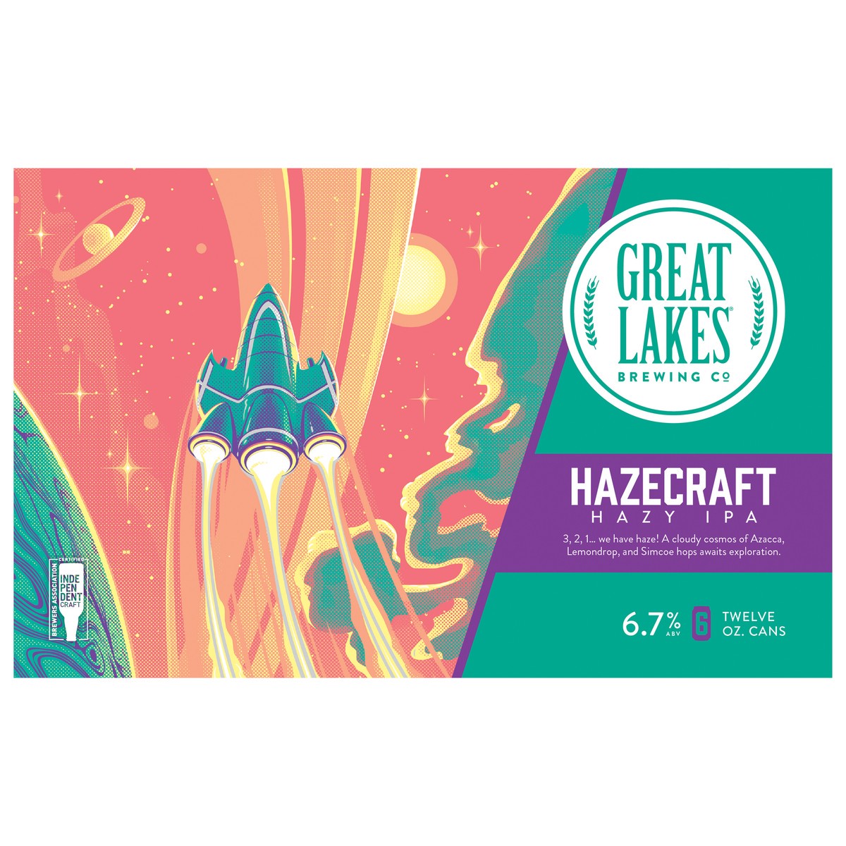 slide 1 of 5, Great Lakes Brewing Co. Great Lakes Hazecraft Hazy IPA 6 pack 12oz cans, 1 ct