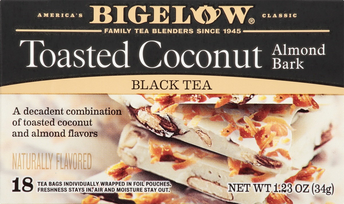 slide 8 of 9, Bigelow Toasted Coconut Almond Bark Black Tea, 20 ct