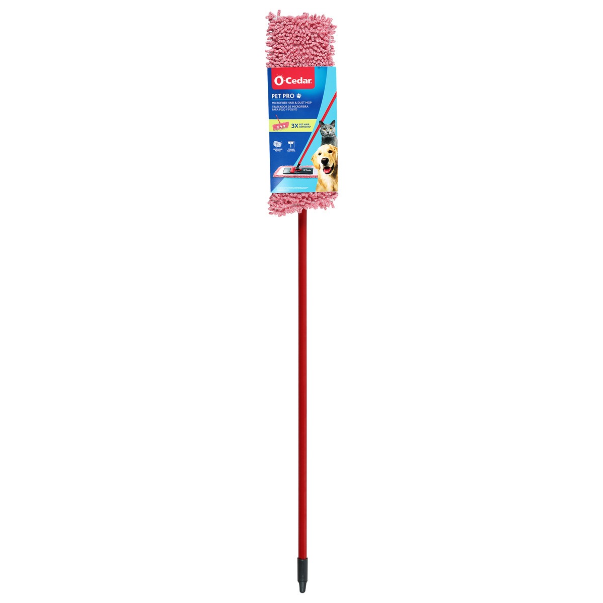 slide 1 of 10, O-Cedar Pet Pro Hair & Dust Mop, 1 ct