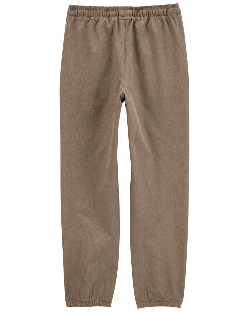 slide 2 of 3, Oshkosh Kid Drawstring Active Stretch Joggers Tan 10, 1 ct