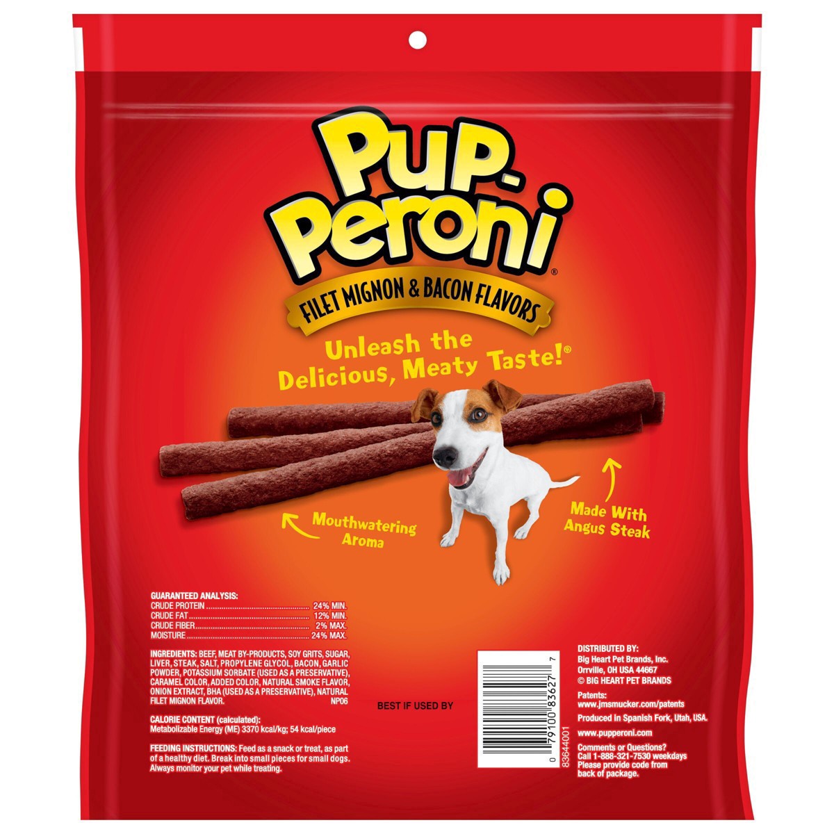 slide 2 of 11, Pup-Peroni Filet Mignon & Bacon Flavors Dog Snacks, 25-Ounce, 25 oz