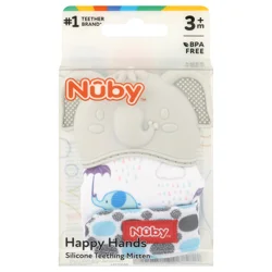 Nuby Happy Hands 3m+ Silicone Teething Mitten 1 ea