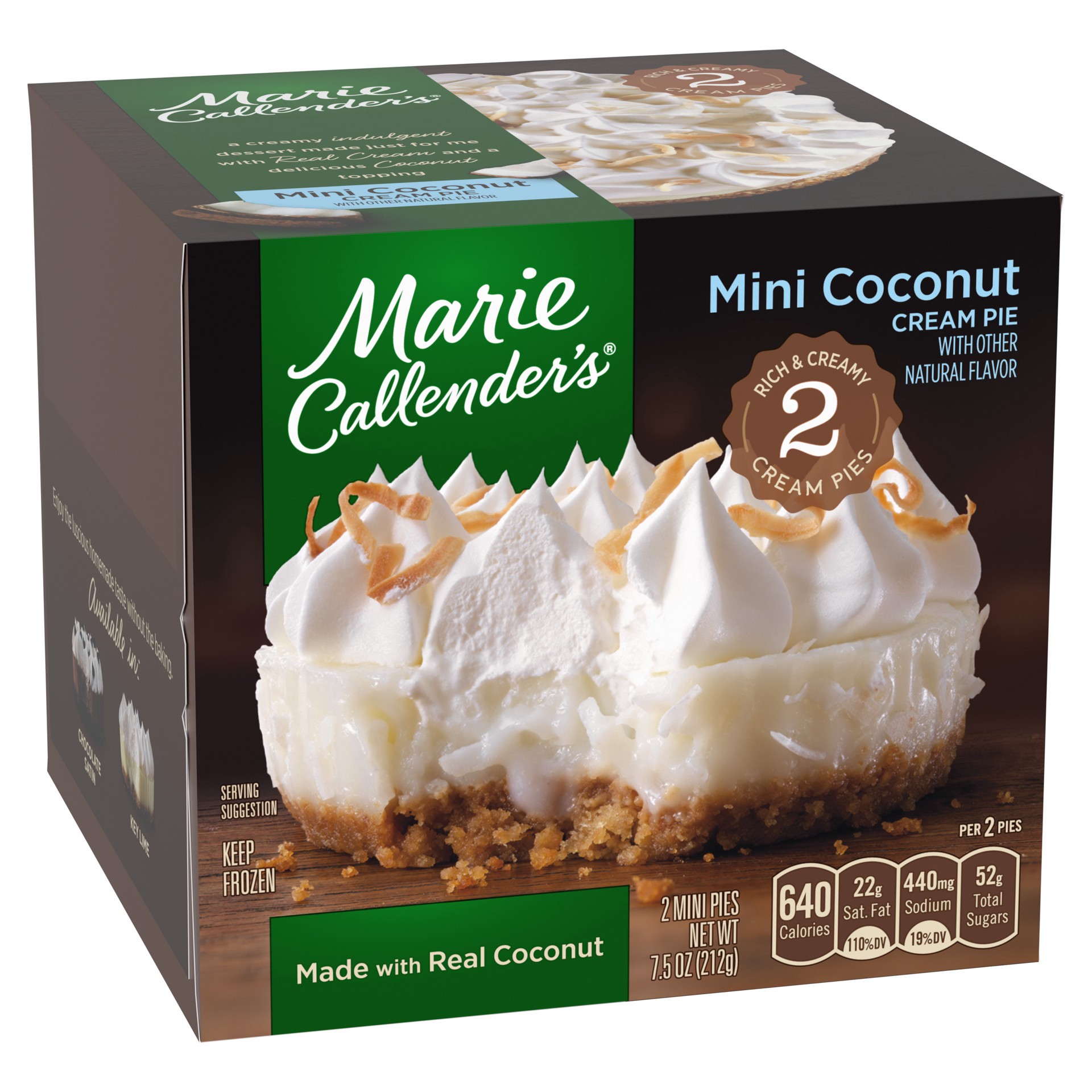 slide 5 of 5, Marie Callender's Mini Coconut Cream Pie 2 ea, 2 ct