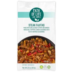 Path of Life Steak Fajitas Family Size Frozen Meal