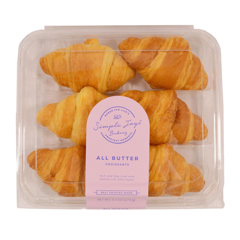 slide 1 of 1, Simple Joys® Bakery All Butter Croissant, 9.5 oz