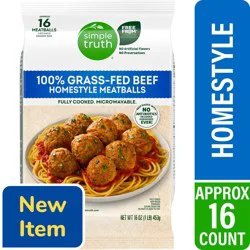 Simple Truth® 100% Grass-fed Beef Homestyle Meatballs