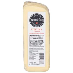 Soiree Artisan Cheese Co. Fontina Cheese Wedge