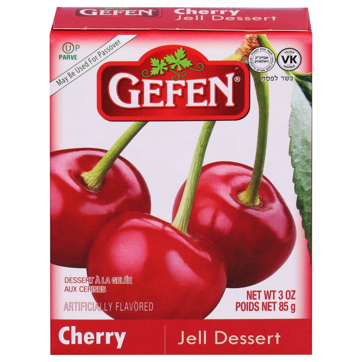 slide 11 of 17, Gefen Cherry Jell Dessert 3 oz, 3 oz