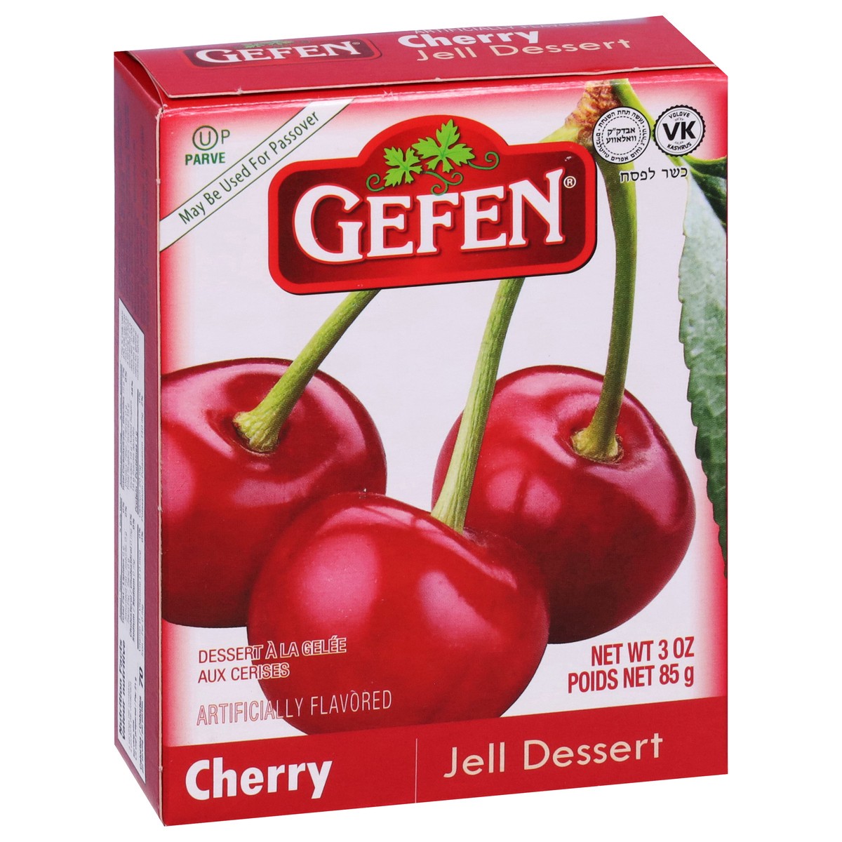 slide 17 of 17, Gefen Cherry Jell Dessert 3 oz, 3 oz