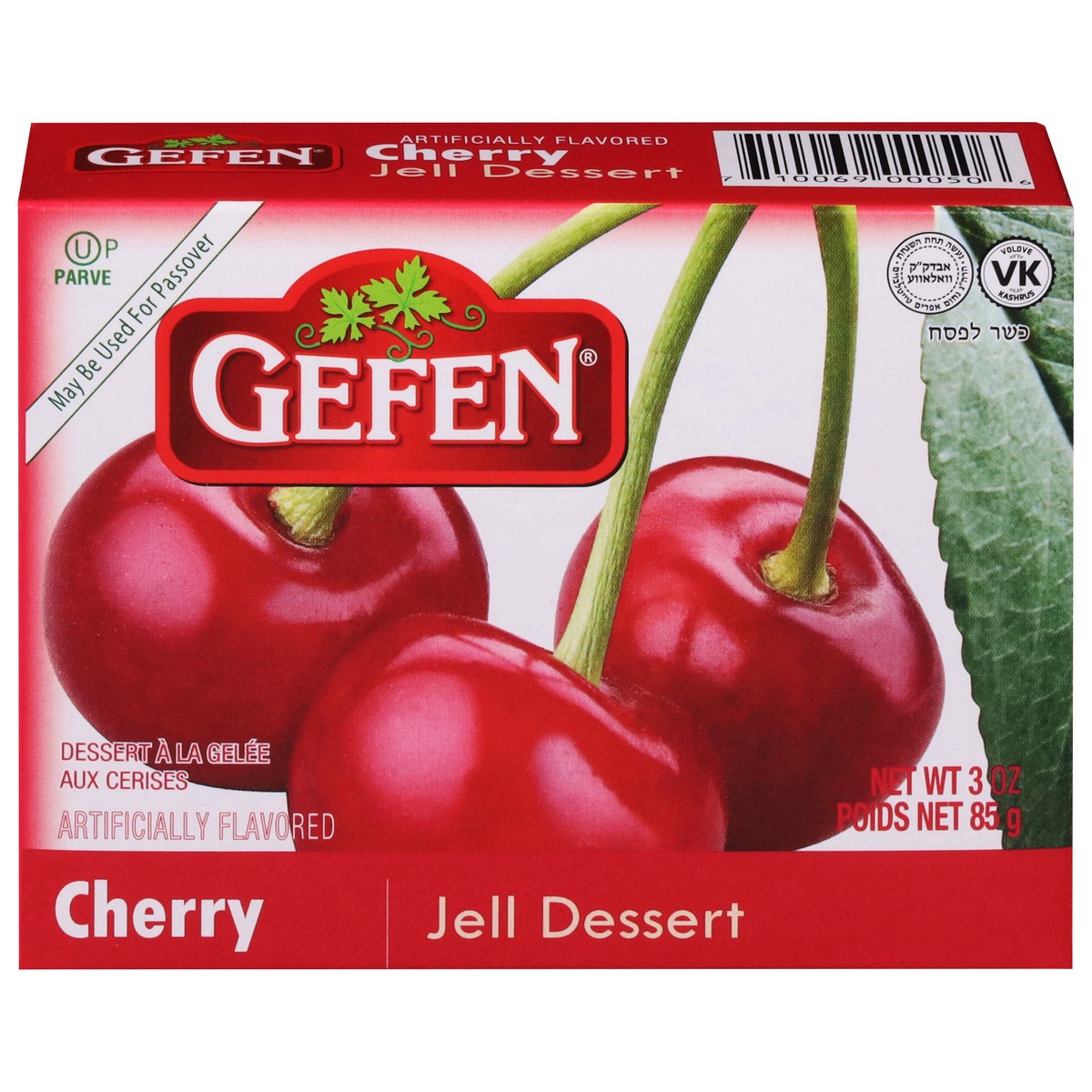 slide 3 of 17, Gefen Cherry Jell Dessert 3 oz, 3 oz