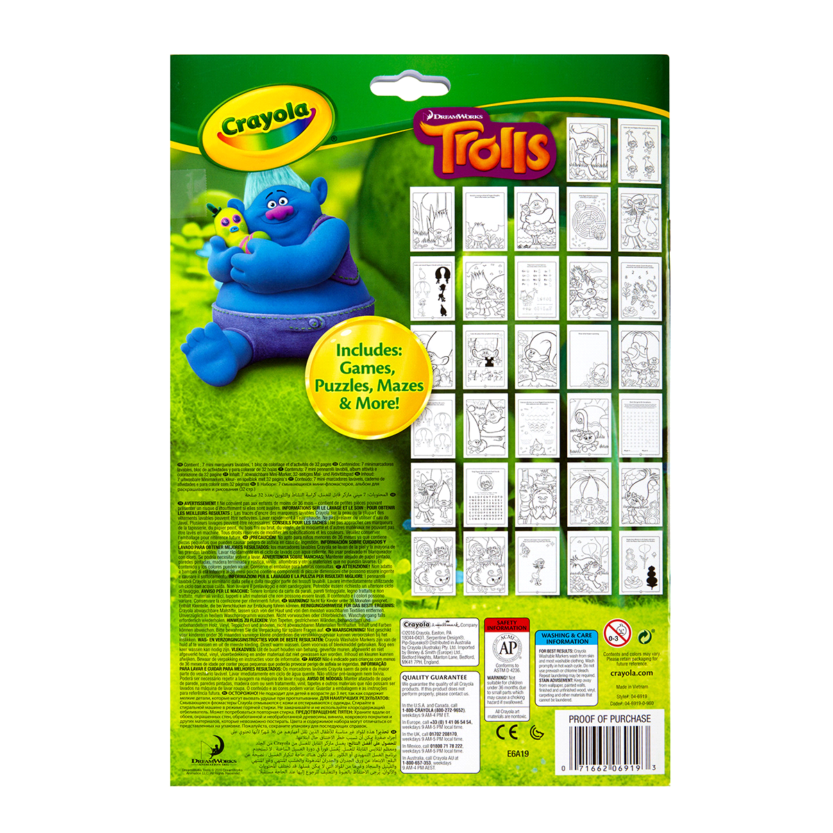 slide 5 of 5, Crayola Dreamworks Trolls Coloring And Activity Pad, 1 ct