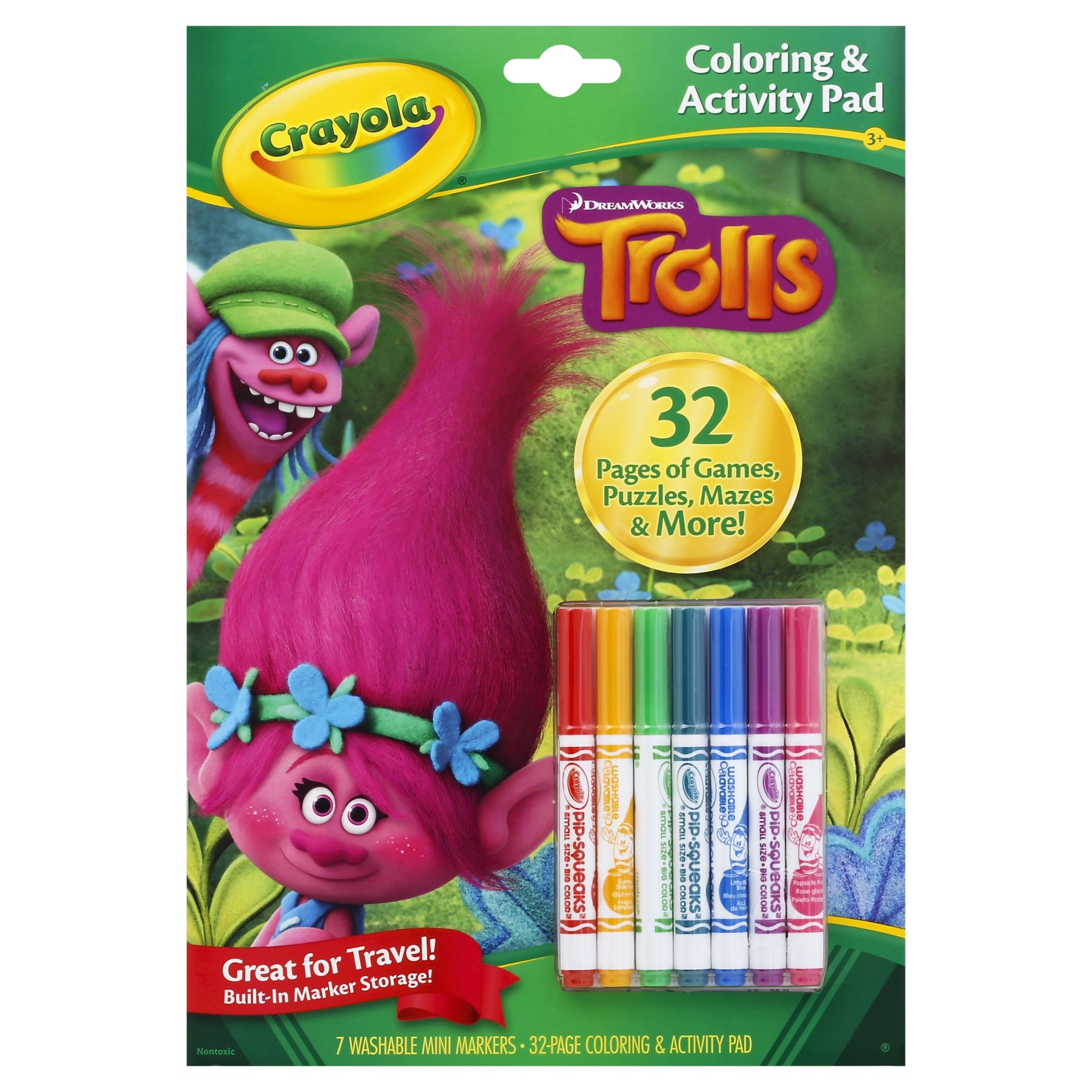 slide 1 of 5, Crayola Dreamworks Trolls Coloring And Activity Pad, 1 ct