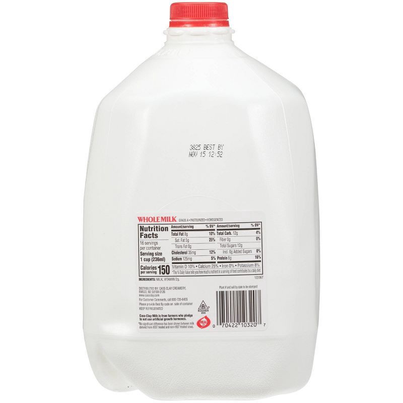 slide 8 of 15, Cass Clay Whole Milk - 1gal, 1 gal