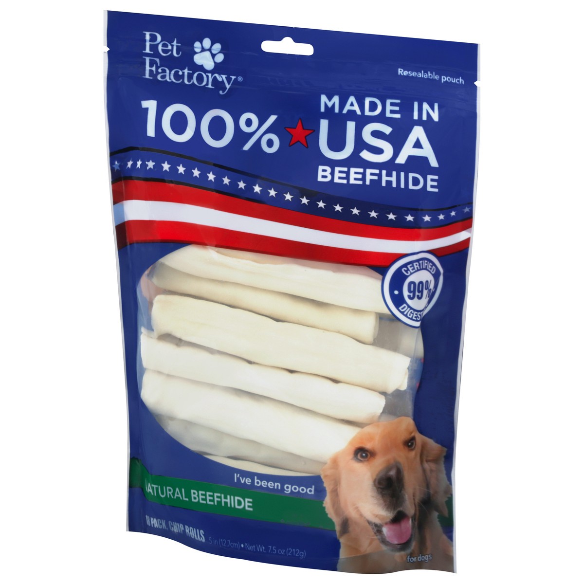 slide 4 of 12, Pet Factory Usa Chip Rolls Med, 18 ct