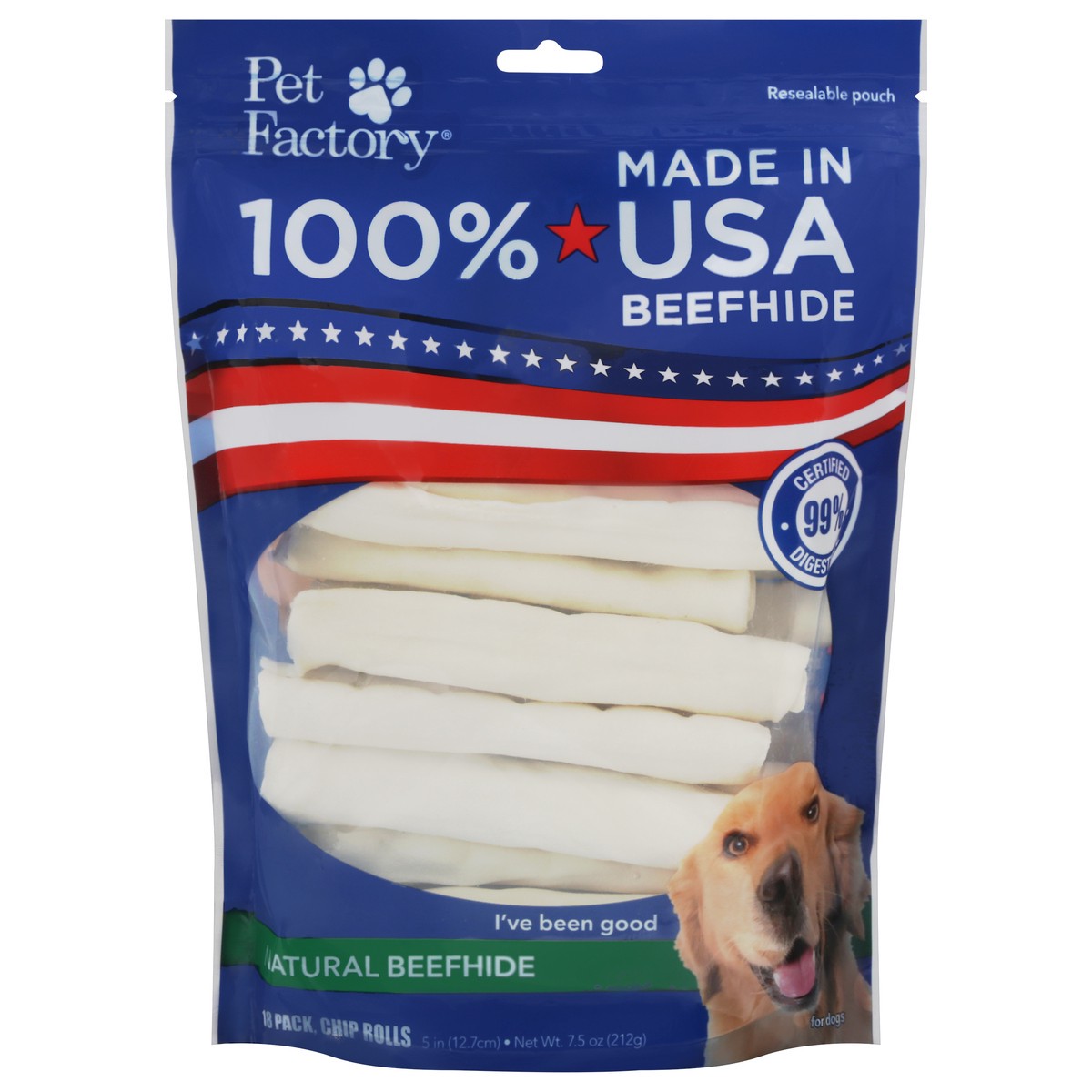 slide 12 of 12, Pet Factory Usa Chip Rolls Med, 18 ct