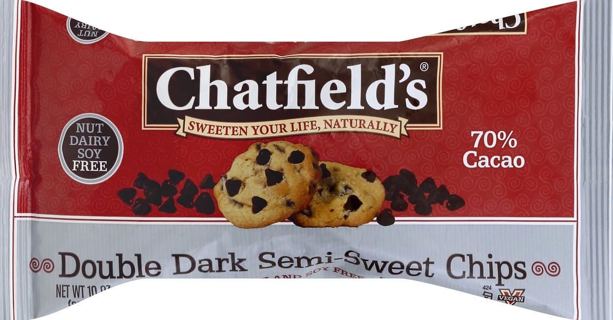 slide 3 of 5, Chatfield's Double Dark Semi Sweet Chips, 10 oz