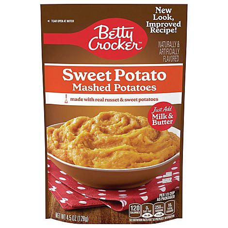 slide 1 of 1, Betty Crocker Mashed Sweet Potatoes - 4.5 OZ, 4.5 oz