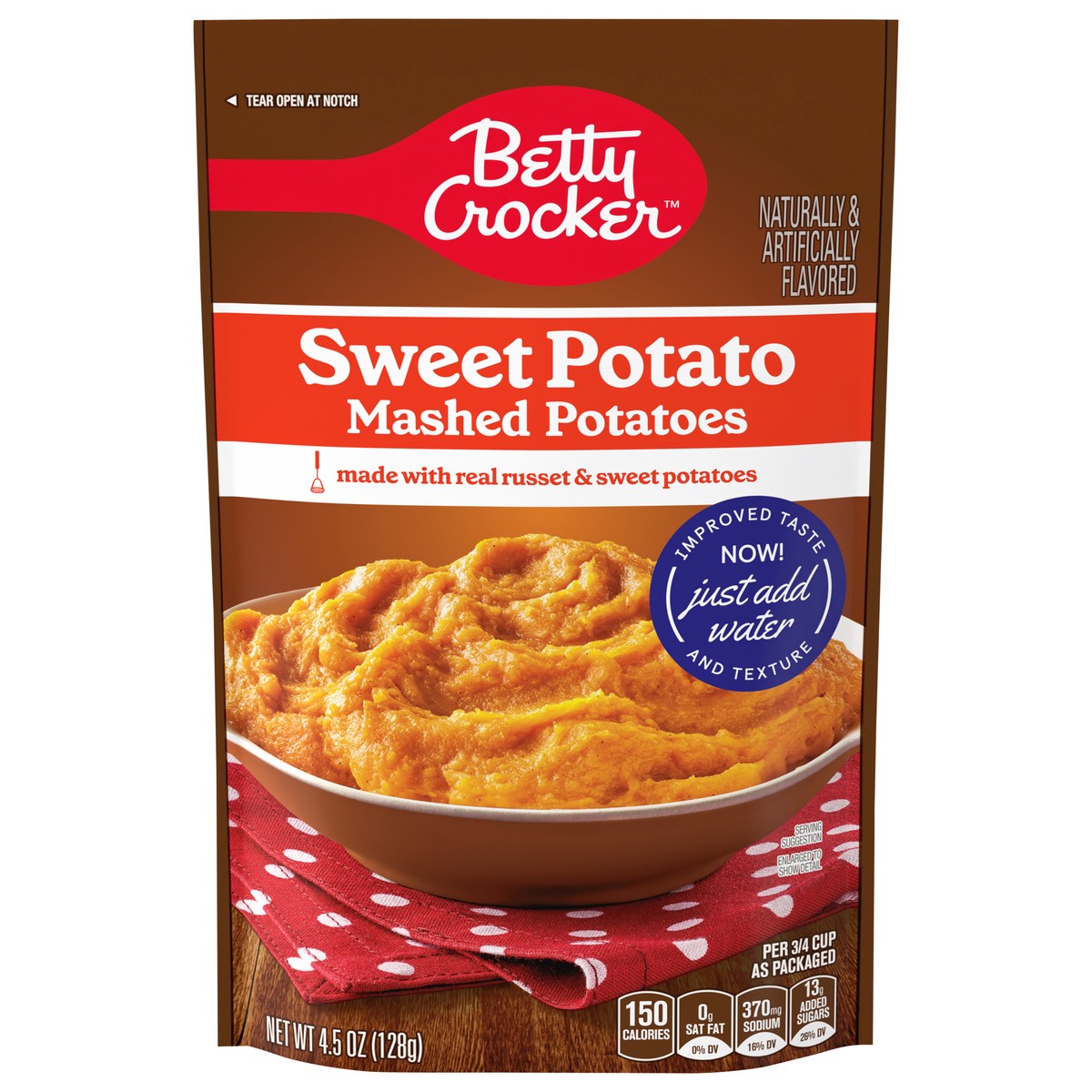 slide 1 of 15, Betty Crocker Mashed Sweet Potatoes - 4.5 OZ, 4.5 oz