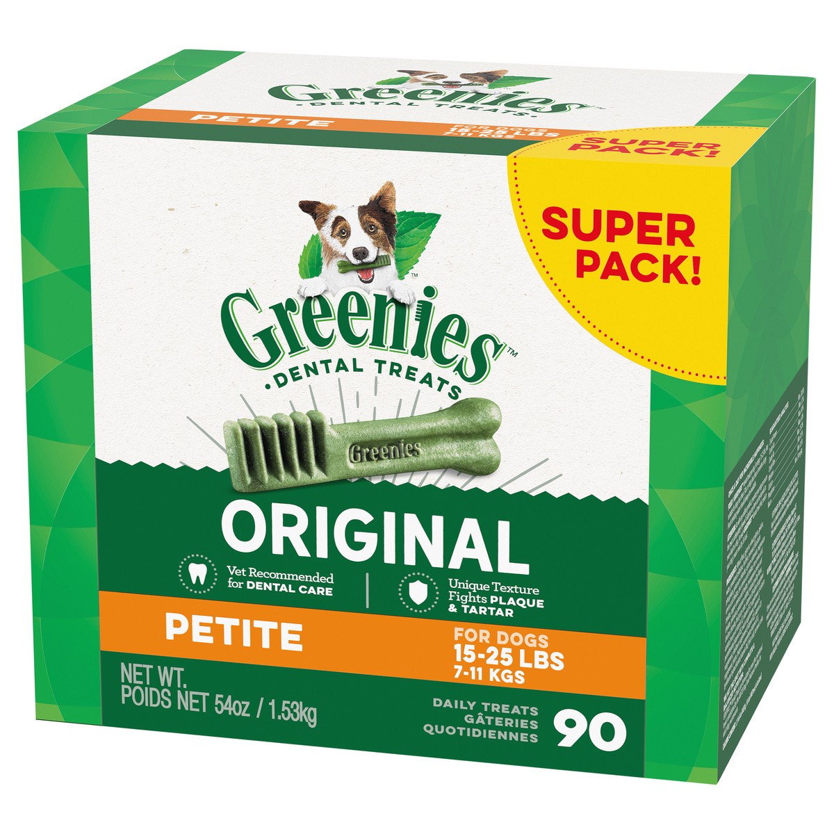 slide 3 of 4, Greenies Petite Original Dental Treats Super Pack! 90 ea, 90 ct