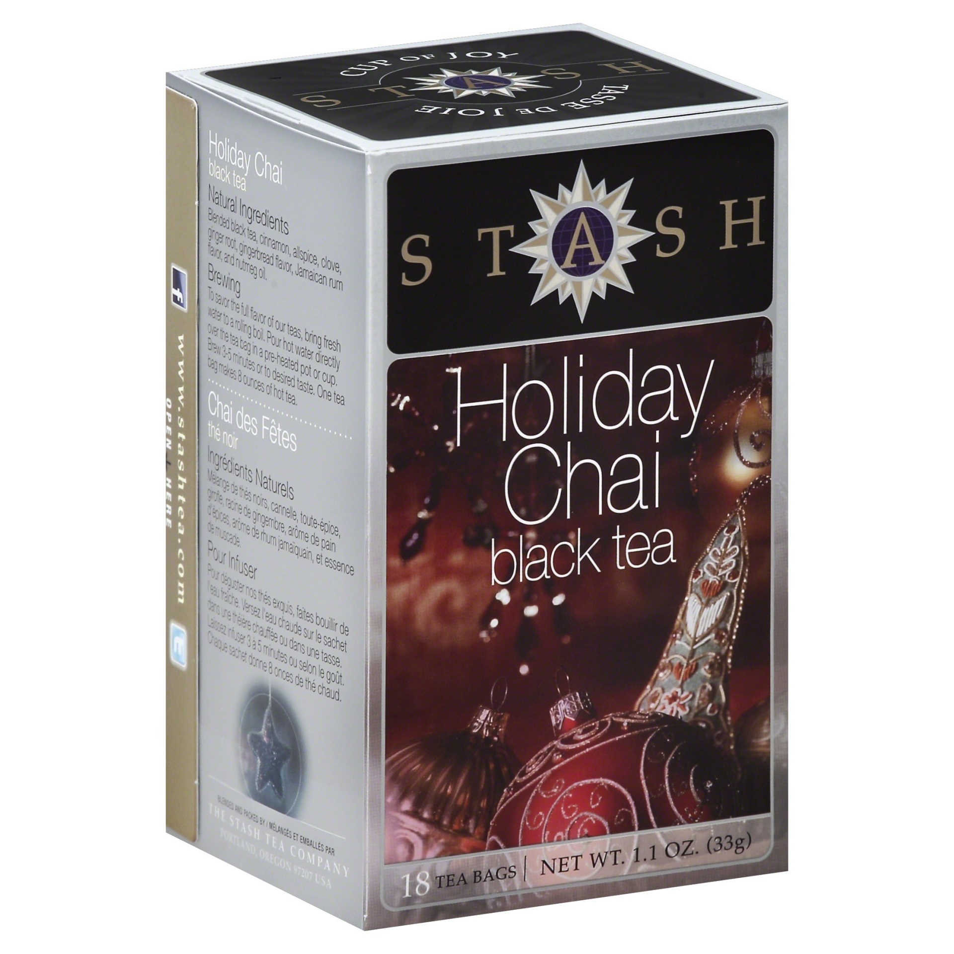 slide 1 of 1, Stash Holiday Chai Black Tea, 18 ct; 1.1 oz