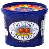 slide 1 of 1, Danish Orchards Fruit Preserves Premium Seedless Strawberry, 28 oz
