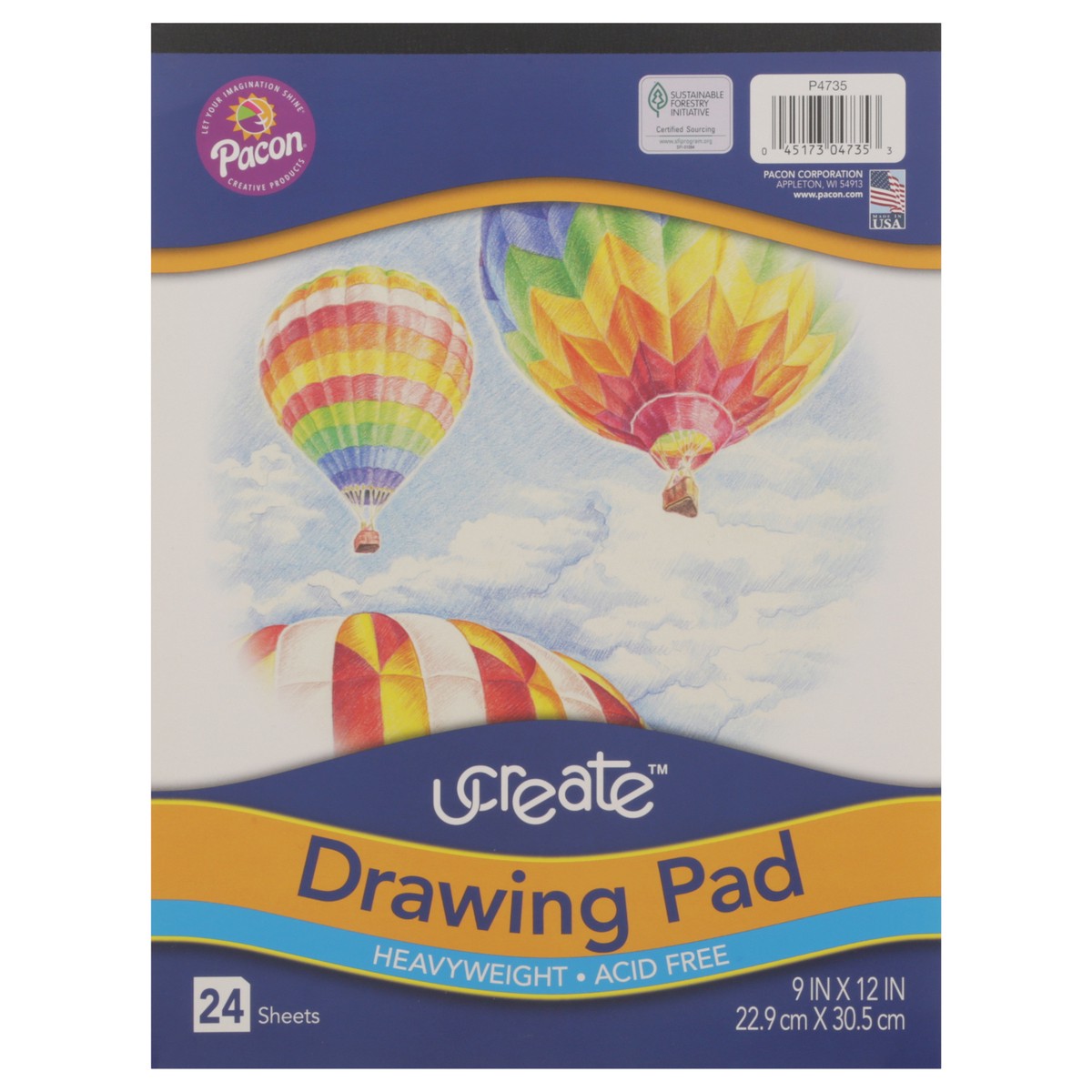 slide 1 of 9, U-Create Drawing Pad 24 ea, 24 ct