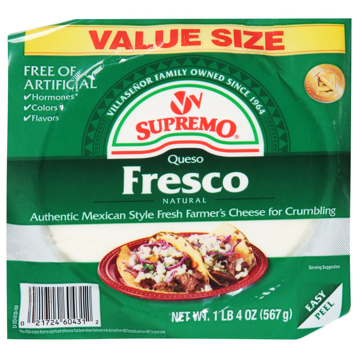 slide 1 of 13, Supremo Queso Fresco Value Size 20 oz, 20 oz