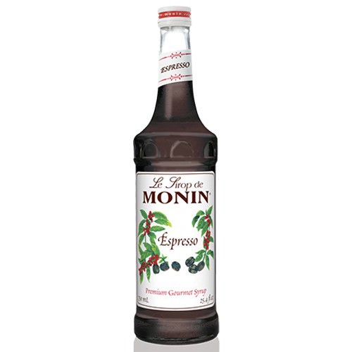 slide 1 of 1, Monin Espresso Syrup Coffee Flavored, 750 ml