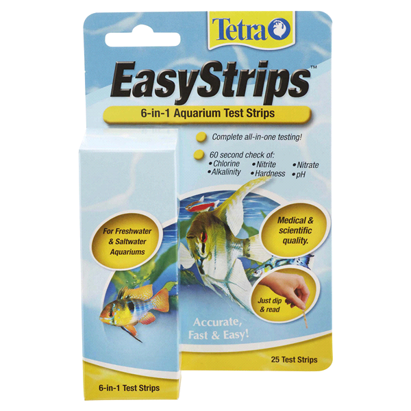 slide 1 of 1, Tetra Easystrips 6-in-1 Test Strips, 1 ct