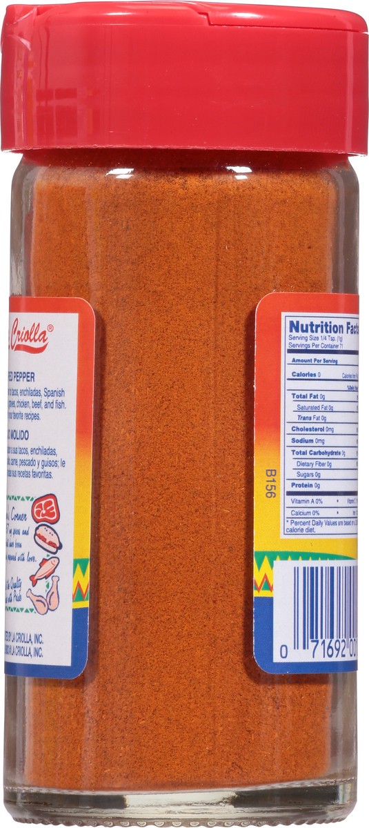 slide 6 of 13, La Criolla Ground Red Pepper 2.5 oz, 2.50 oz