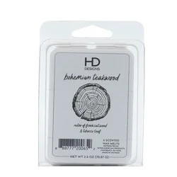 HD Designs Wax Melts - Bohemian Teakwood, 2.5 oz