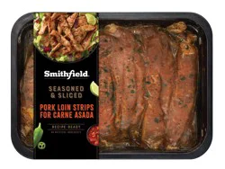Smithfield Seasoned & Sliced Pork Loin Strips For Carne Asada 16 oz
