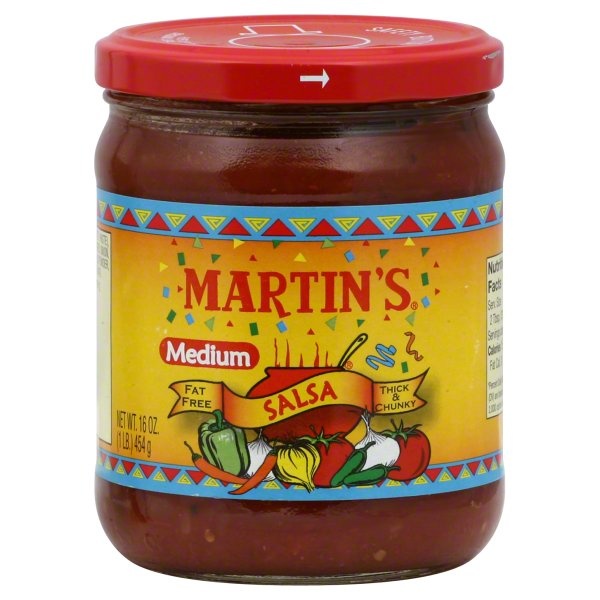 slide 1 of 1, Martin's Medium Salsa, 16 oz