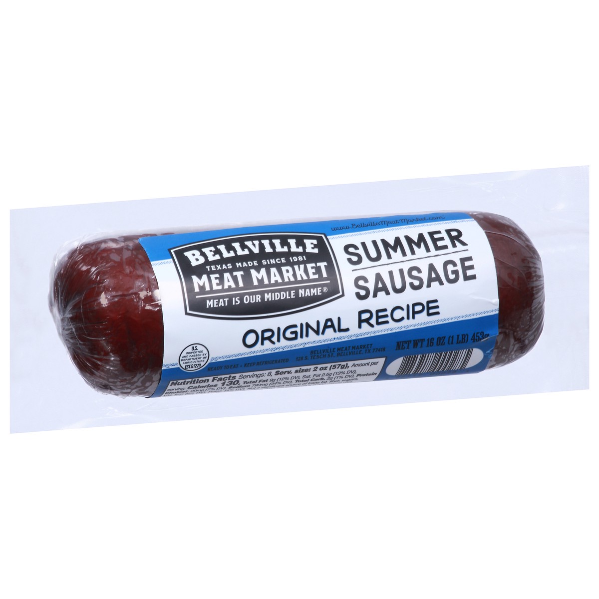 slide 4 of 9, Bellville Meat Market Original Recipe Summer Sausage 16 oz, 16 oz