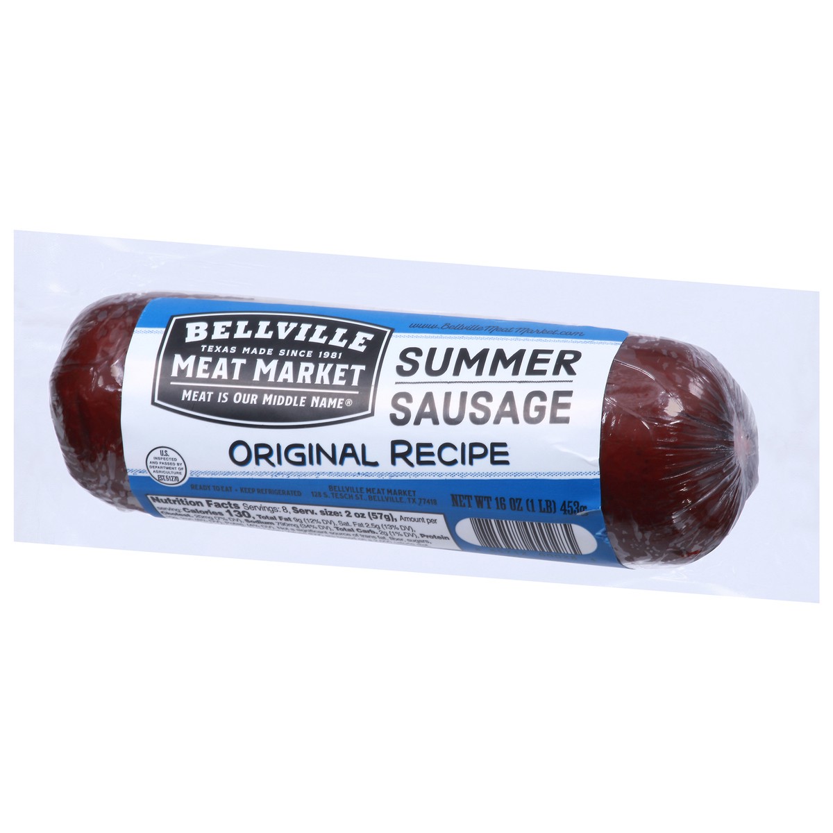 slide 5 of 9, Bellville Meat Market Original Recipe Summer Sausage 16 oz, 16 oz