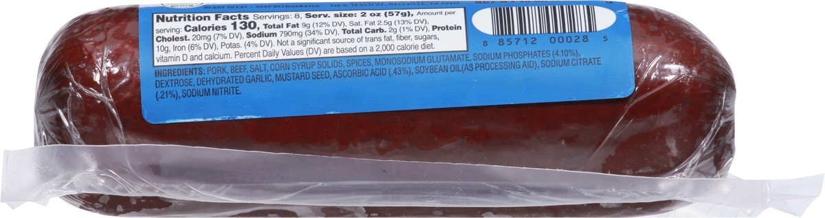 slide 6 of 9, Bellville Meat Market Original Recipe Summer Sausage 16 oz, 16 oz