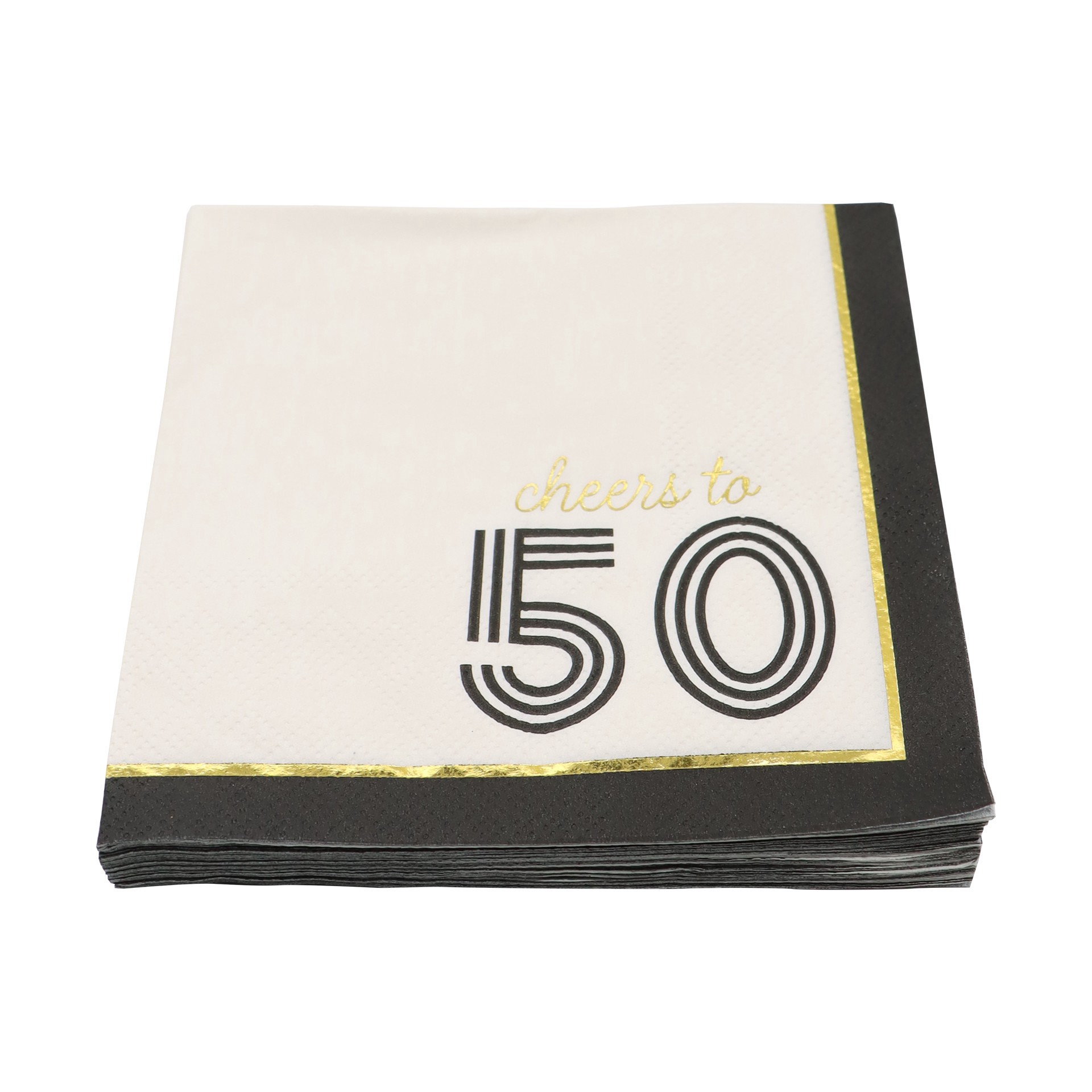 slide 2 of 3, Cheers To 50 Beverage Napkins, 20ct. By Celebrate It, 20 ct