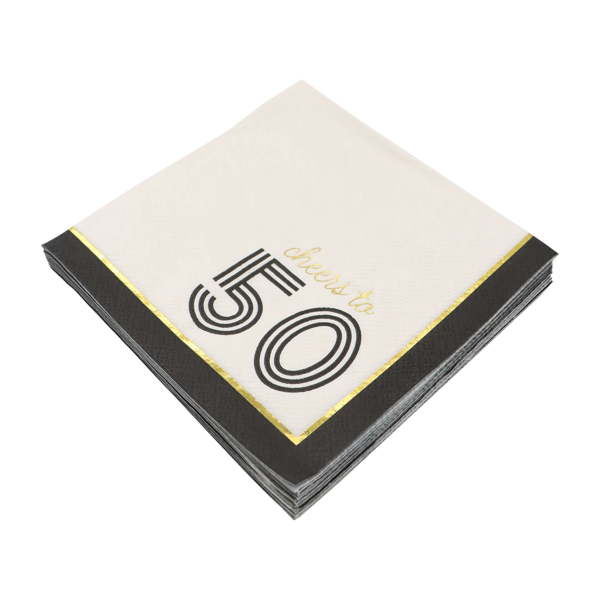 slide 3 of 3, Cheers To 50 Beverage Napkins, 20ct. By Celebrate It, 20 ct