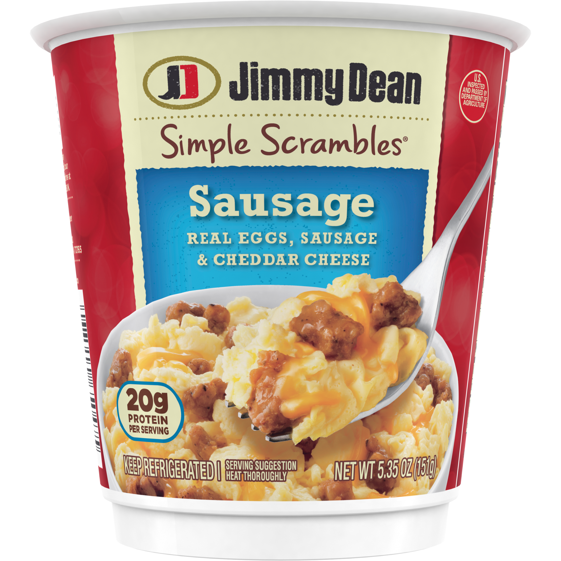 slide 1 of 5, Jimmy Dean Simple Scrambles - Sausage - 5.35oz, 5.35 oz