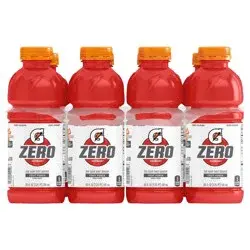 Gatorade Zero Zero Sugar Thirst Quencher Fruit Punch Naturally Flavored 20 Fl Oz 8 Count