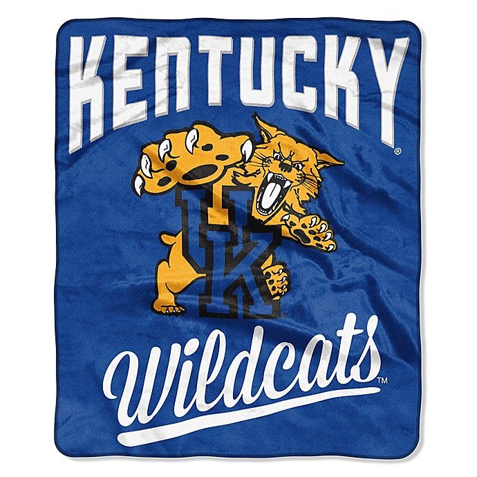 slide 1 of 1, NCAA University of Kentucky Raschel Throw Blanket, 1 ct