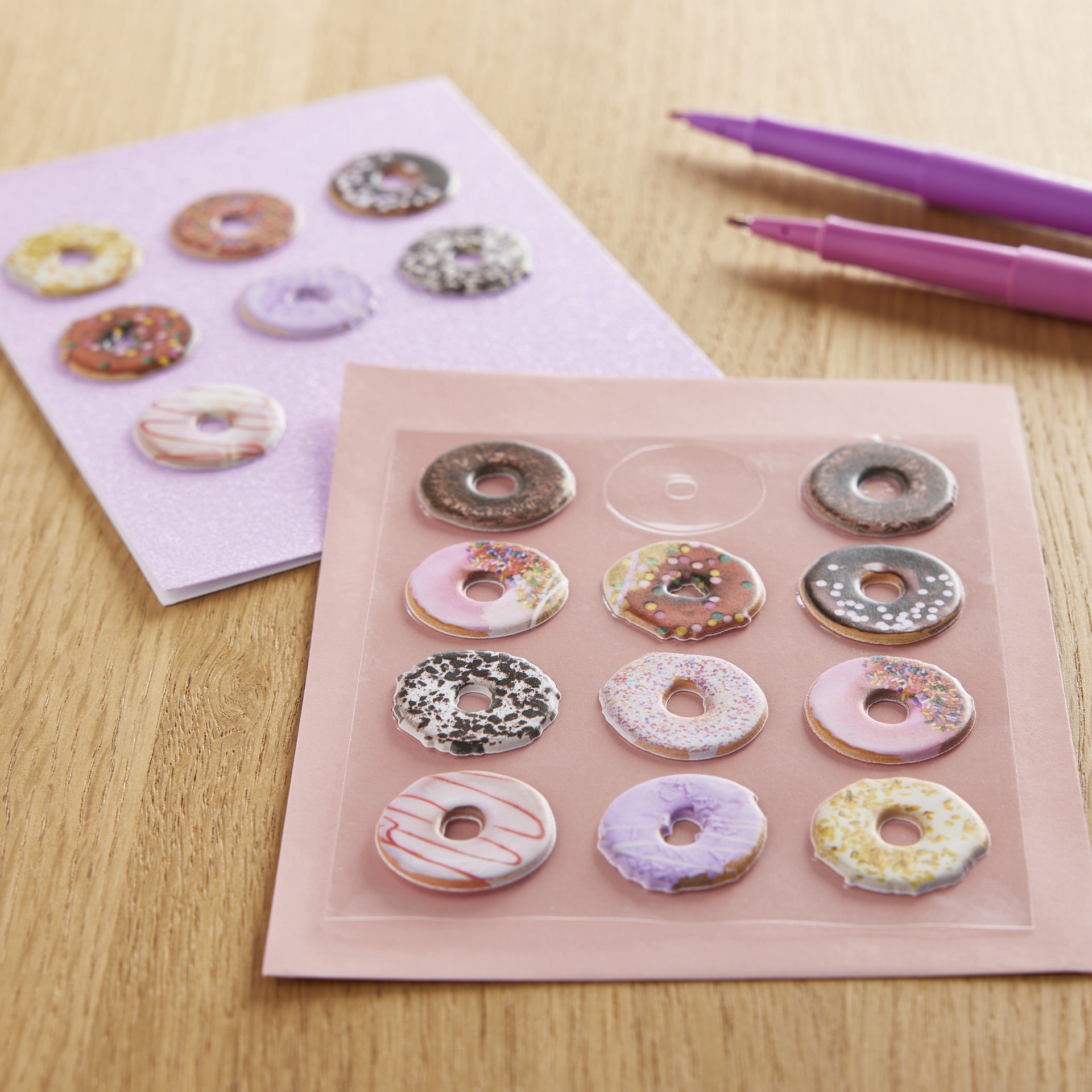 slide 4 of 4, Donut Puffy Stickers By Recollections, 4 in x 8.5 in
