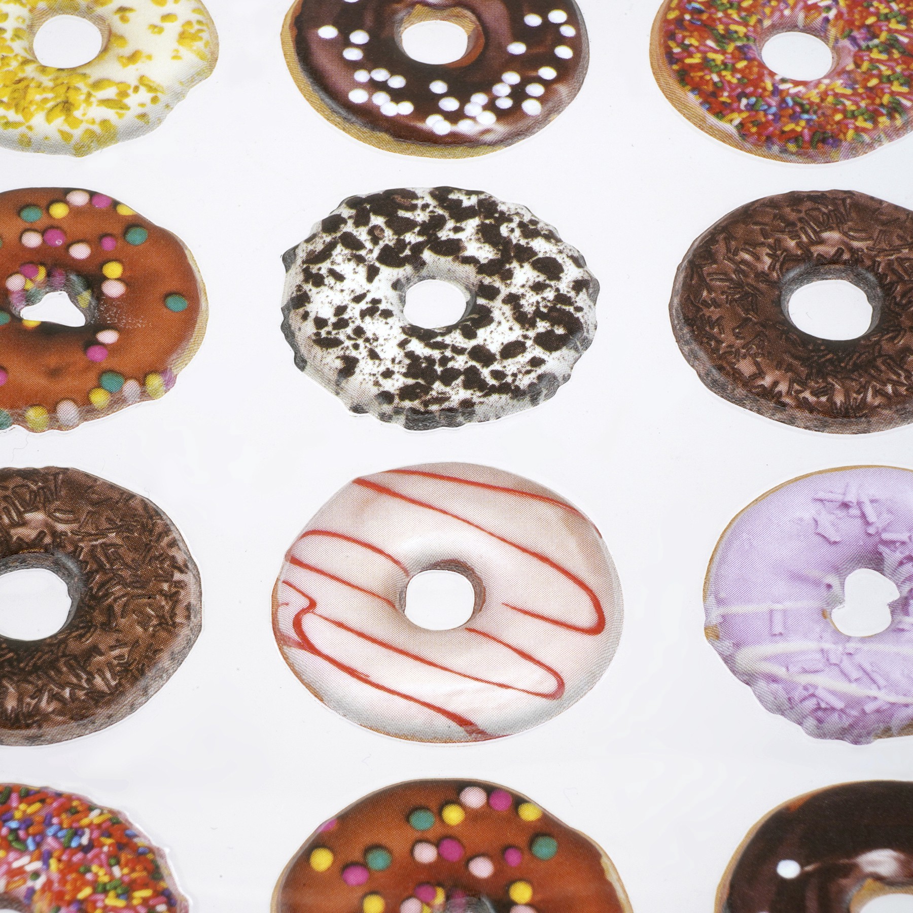 slide 3 of 4, Donut Puffy Stickers By Recollections, 4 in x 8.5 in