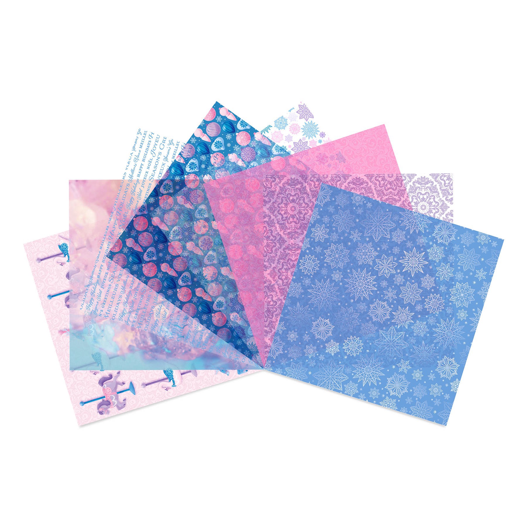 slide 2 of 3, 6" X 6" Frosted Fairytale Vellum & Acetate Paper Pad, 16 Sheets By Recollections, 6 in x 6 in