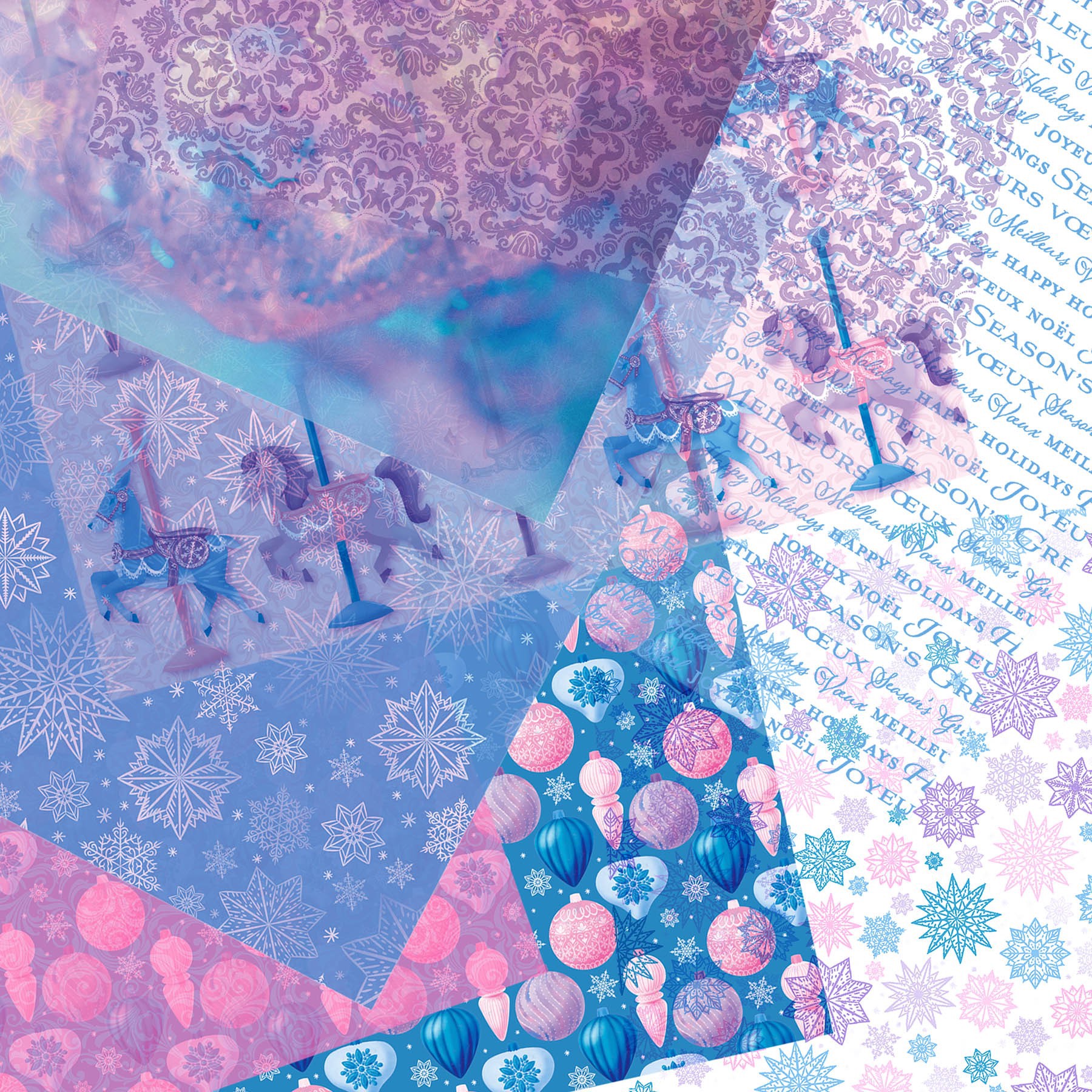 slide 3 of 3, 6" X 6" Frosted Fairytale Vellum & Acetate Paper Pad, 16 Sheets By Recollections, 6 in x 6 in