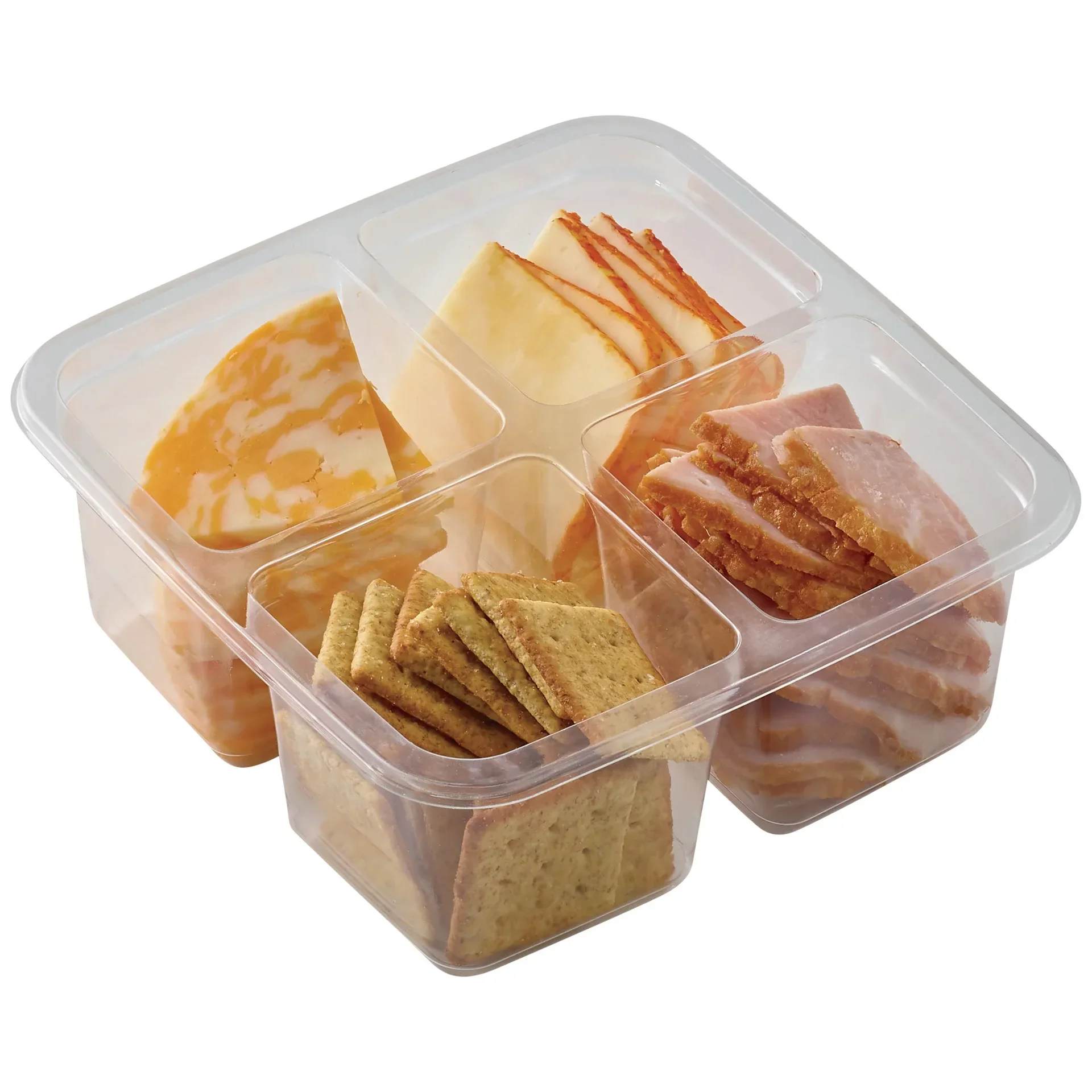 slide 1 of 1, H-E-B Black Forest Ham and Cheese Sliced Snack Tray, 1 ct