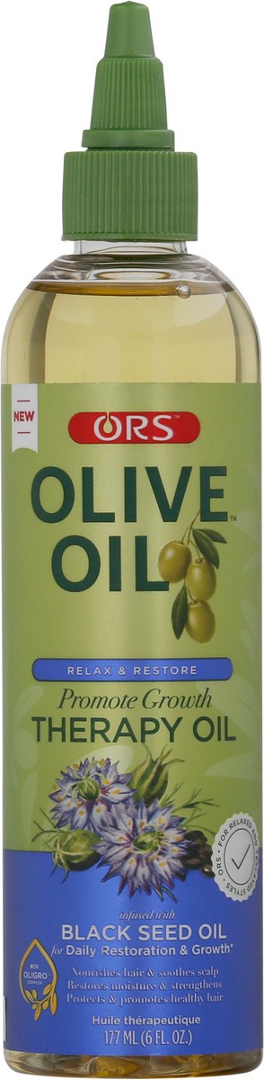 slide 1 of 12, ORS Olive Oil Relax & Restore Black Seed Oil Therapy Oil 6 fl oz, 6 fl oz