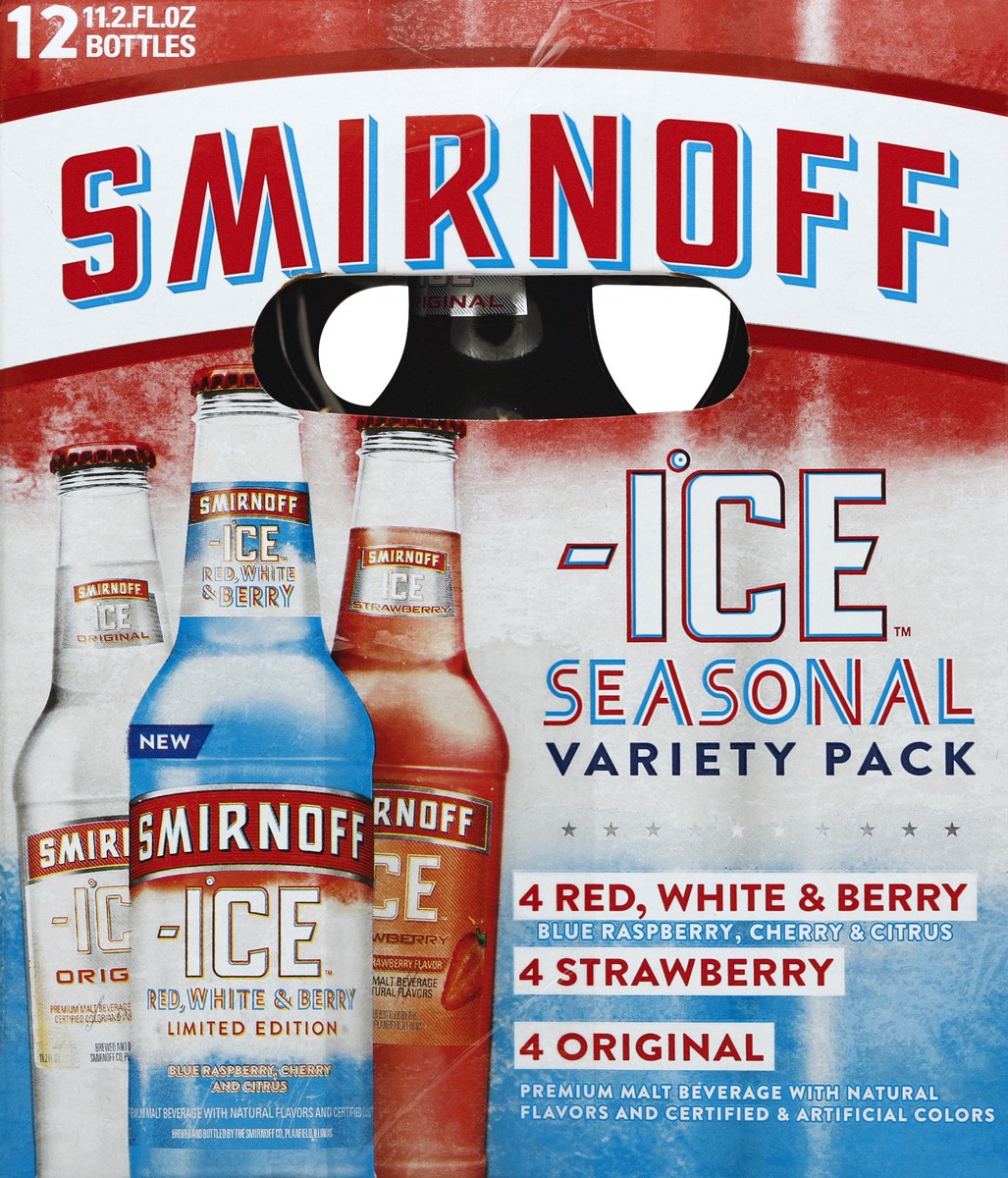 slide 3 of 6, Smirnoff Mixed Drinks Premium Malt Party Pack, 12 ct; 11.2 oz